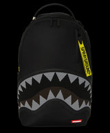 SPRAYGROUND SHARK CENTRAL YELLOW TAPE DLX SATIN BACKPACK