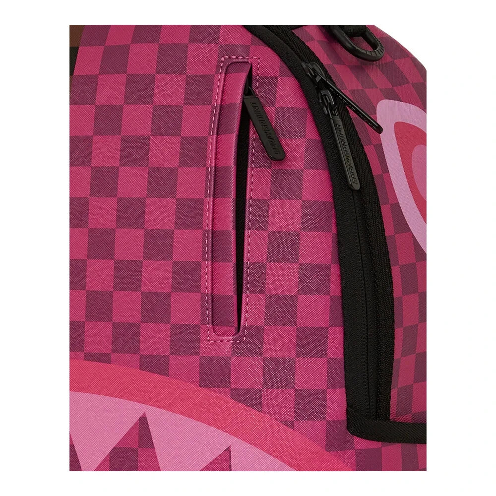 SPRAYGROUND SPLIT SIP PINK CHECK DLXSV BACKPACK