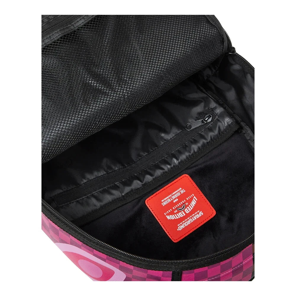 SPRAYGROUND SPLIT SIP PINK CHECK DLXSV BACKPACK