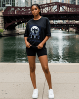 G West Shadows Ominous Oversized Women's T-Shirt