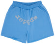 Trending multicolor sweat shorts styled for streetwear look
