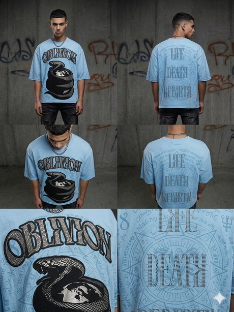 sky blue drip tee rhinestone oblivion outfit