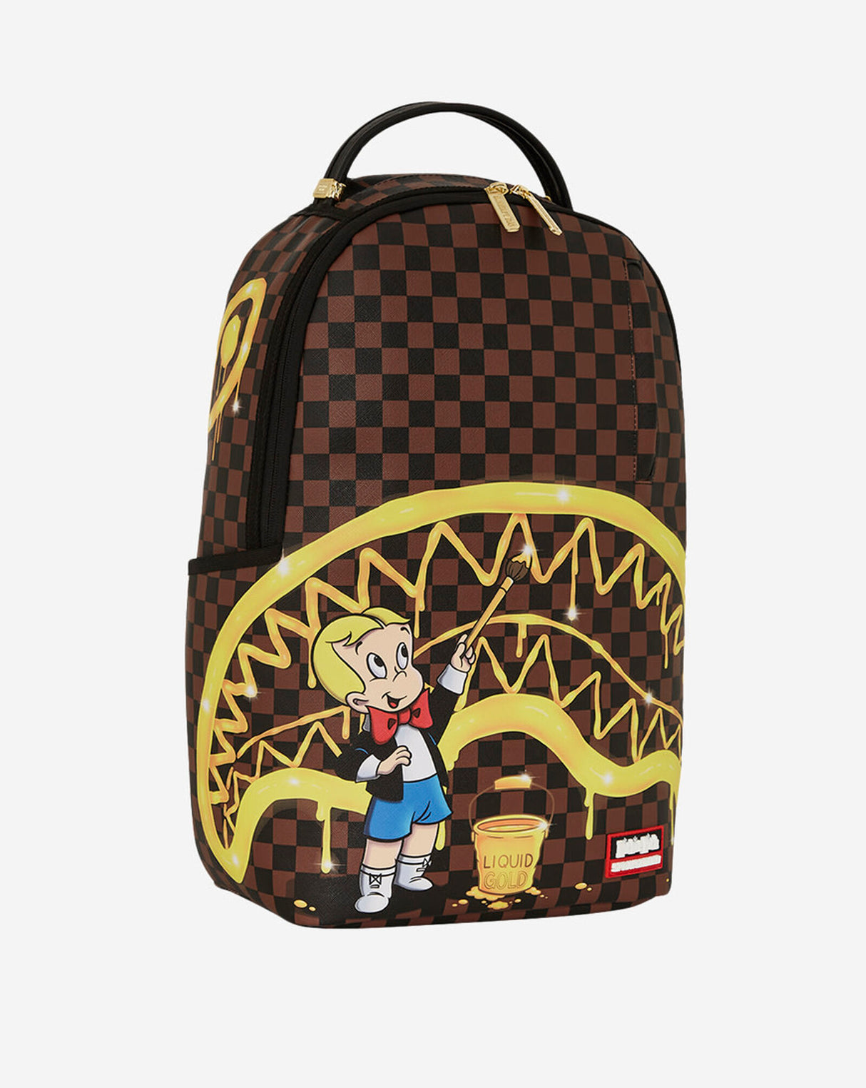 SPRAYGROUND RICHIE RICH GOLD SHARKMOUTH DLXSV BACKPACK