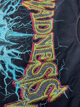 Modern streetwear look with a statement rhinestone T-shirt