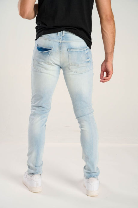 Stretch slim fit jeans modern clean style