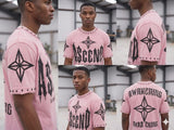 Streetwear look with a studded design short set