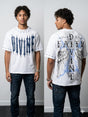 Urban outfit featuring a studded graphic T-shirt