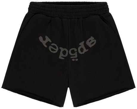 Summer streetwear outfit with bold graphic sweat shorts