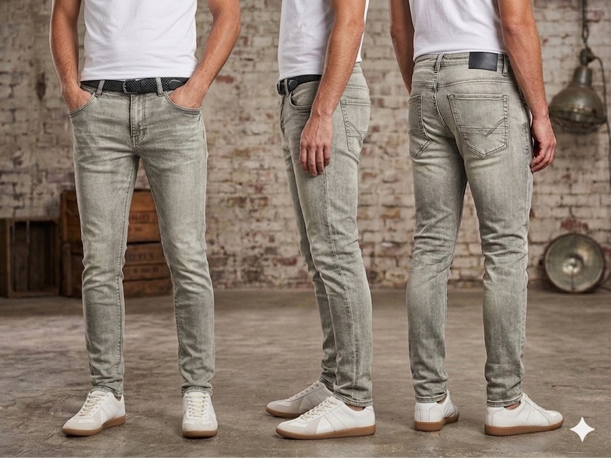 supply david skinny steel jeans grey streetwear denim drip