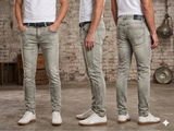 supply david skinny steel jeans grey streetwear denim drip