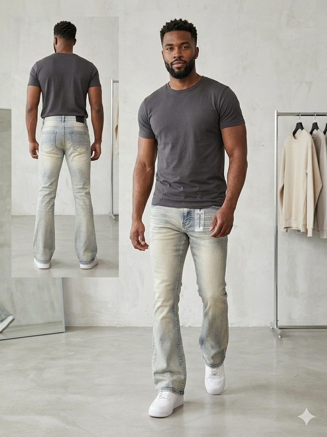 supply david stacked jeans light wash streetwear denim drip