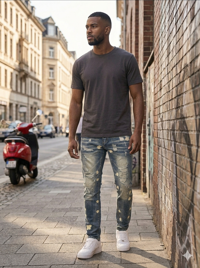 supply jawad bleach vintage jeans streetwear denim drip