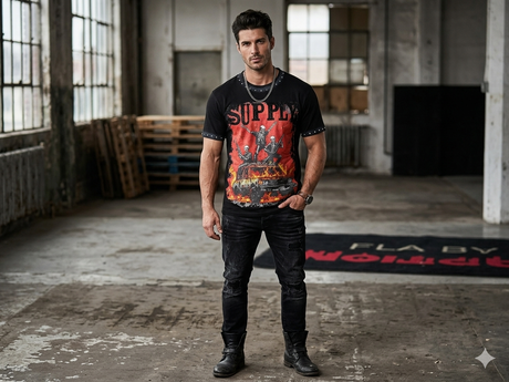 supply revolution studded rhinestone t shirt multi color streetwear drip