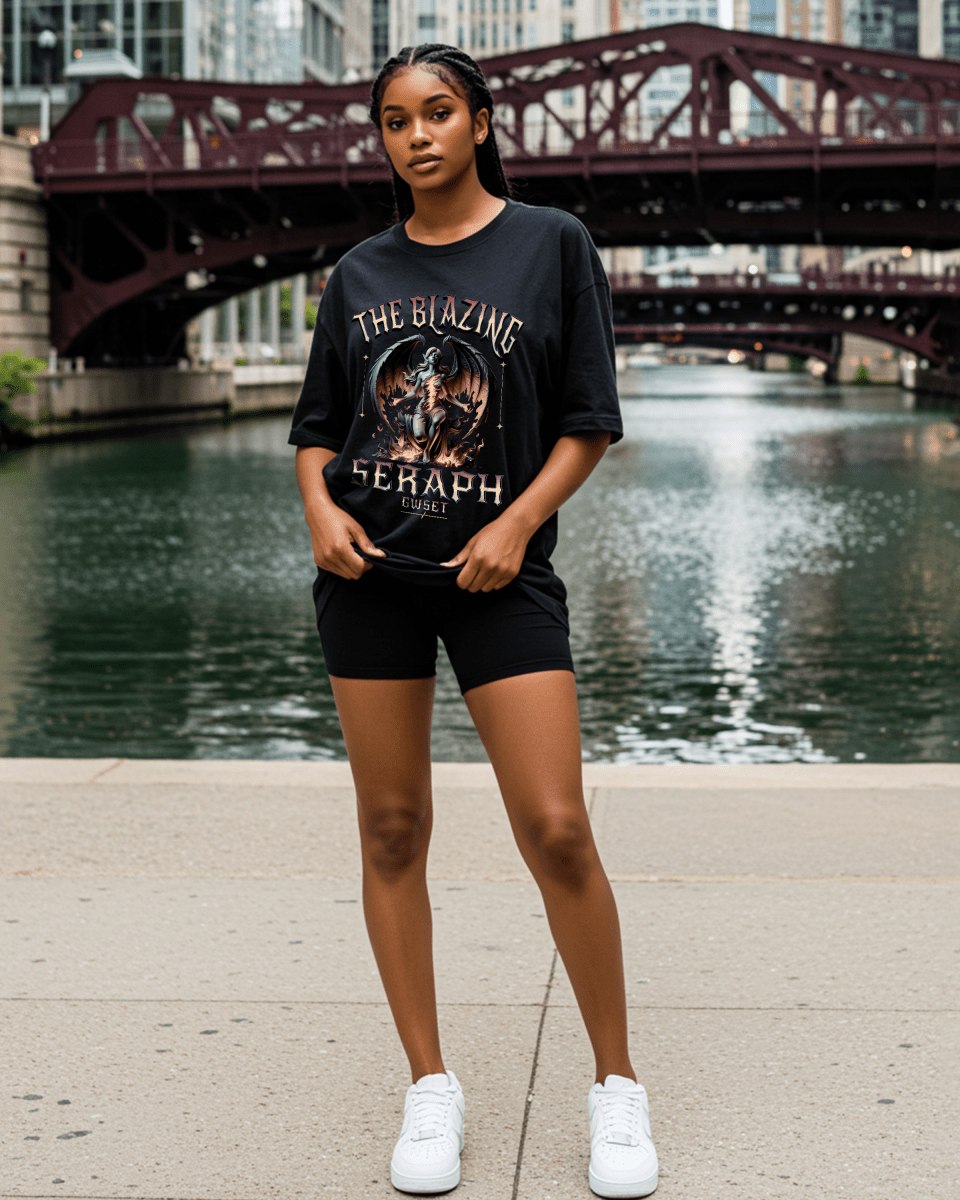 G West The Blazing Seraph Oversized Women's T-Shirt