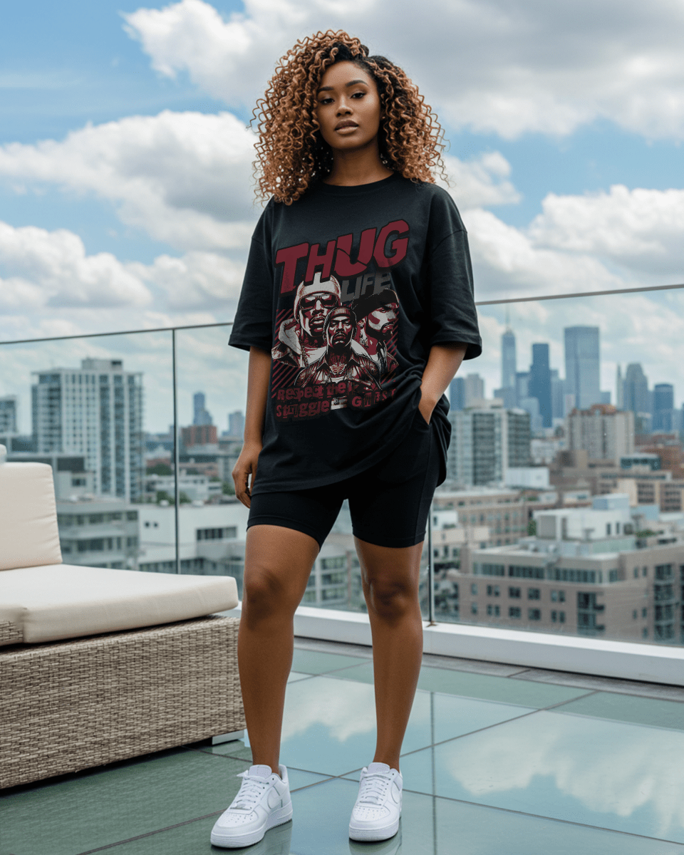 G West Thug Life Oversized Women's T-Shirt