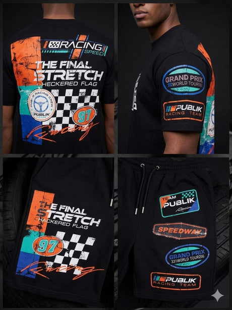 Trending athleisure short set styled for 2026 streetwear outfits