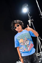 trending kids rhinestone studded t shirt legend oversized streetwear vibe