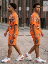 Trending rhinestone short set styled for 2026 streetwear