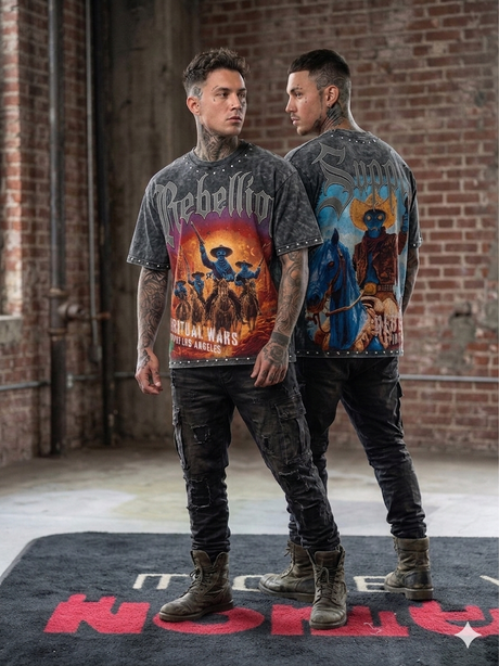 trending studded rhinestone t shirt supply spiritual war streetwear vibe