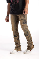 Trending stacked cargo jeans 2026 modern streetwear