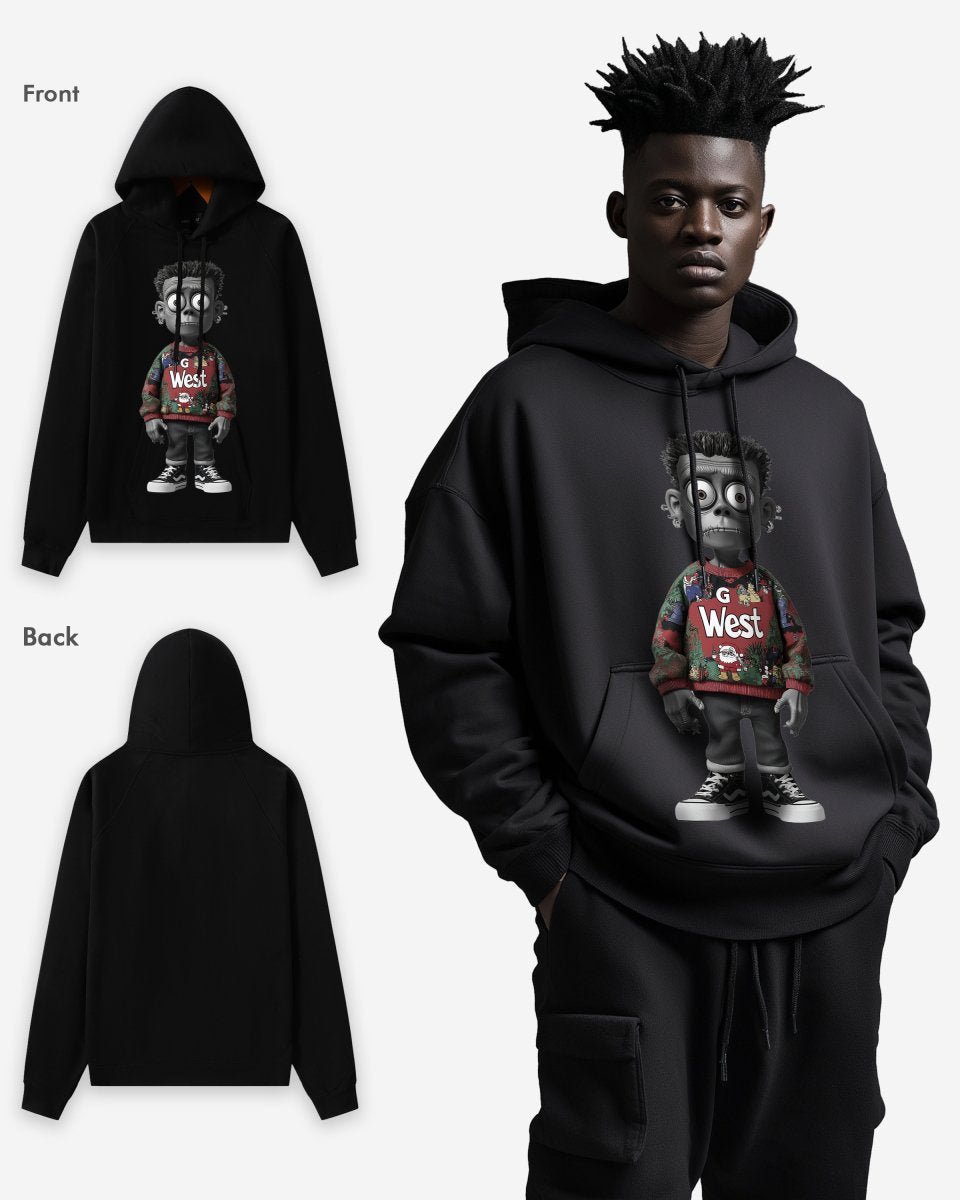 Ugly Xmas Zombie Hoodie