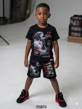 Undrtd kids rise above short set black streetwear outfit for kids