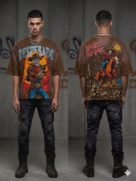 verselli desperado studded rhinestone tee streetwear drip