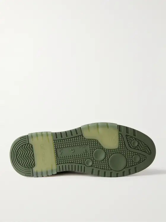 OFF-WHITE OOO Out of Office Leather Sneakers