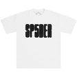 Streetwear outfit styled with a clean white logo T-shirt for everyday wear